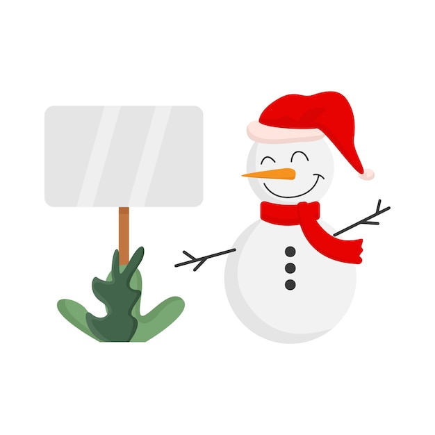 Illustration of snowman