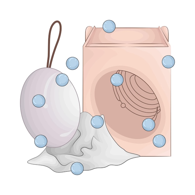 Vector illustration of soap