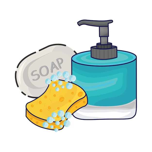 Vector illustration of soap