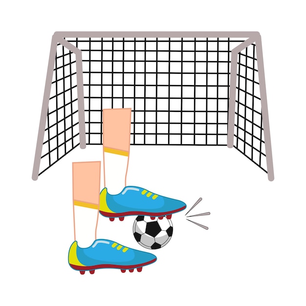 Vector illustration of soccer