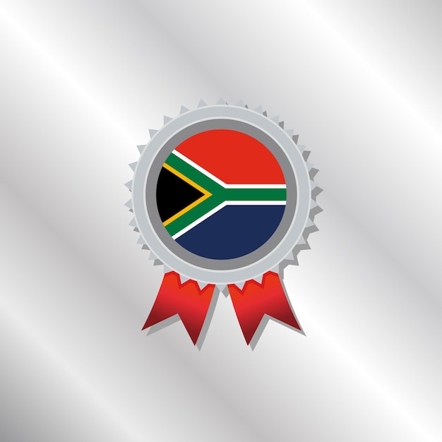 Vector illustration of south africa flag template