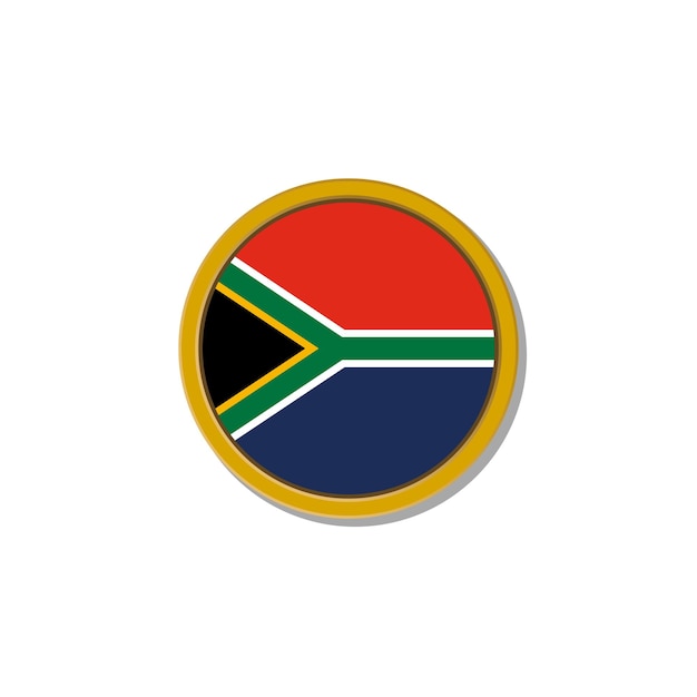 Illustration of South Africa flag Template