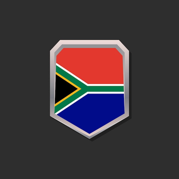 Иллюстрация шаблона флага Южной Африки
