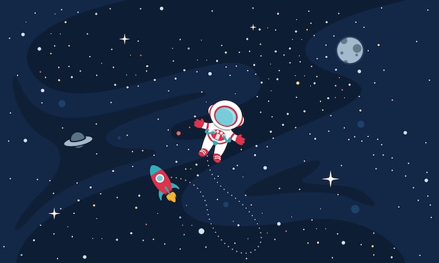 Vector illustration of space