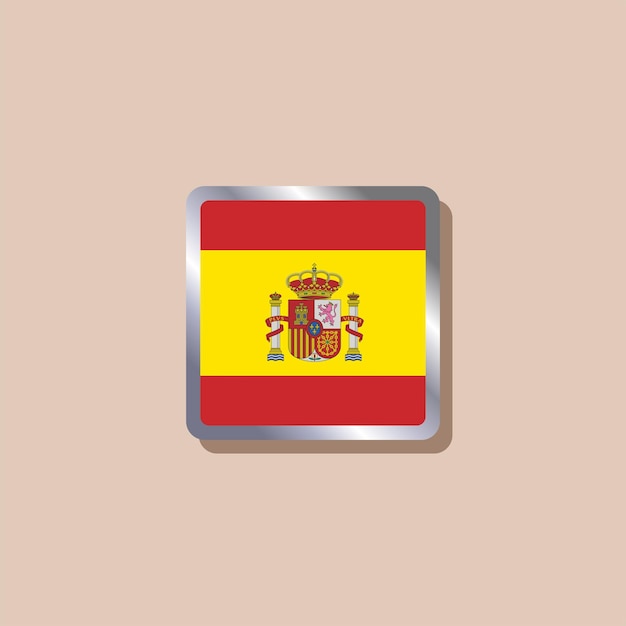 Иллюстрация шаблона флага Испании