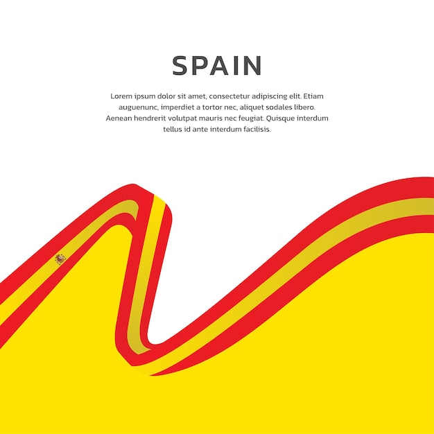 Illustration of Spain flag Template