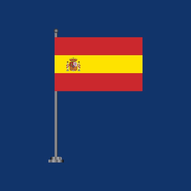 Illustration of Spain flag Template