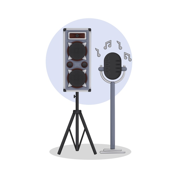 Vector illustration of speaker