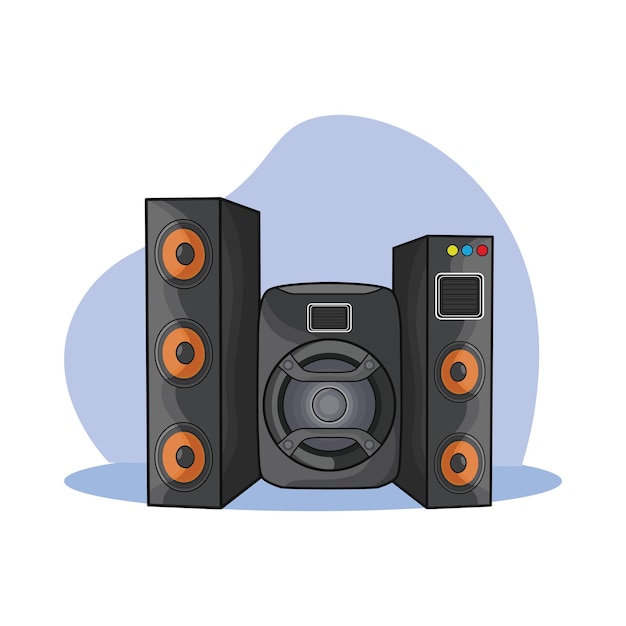 Vector illustration of speaker