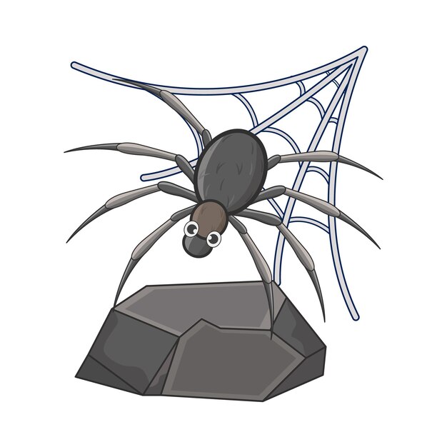 Vector illustration of spiders