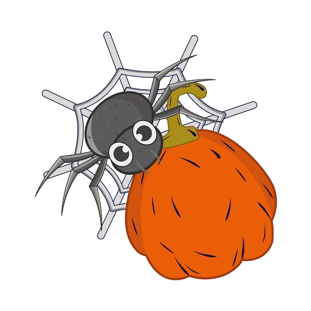 Vector illustration of spiders