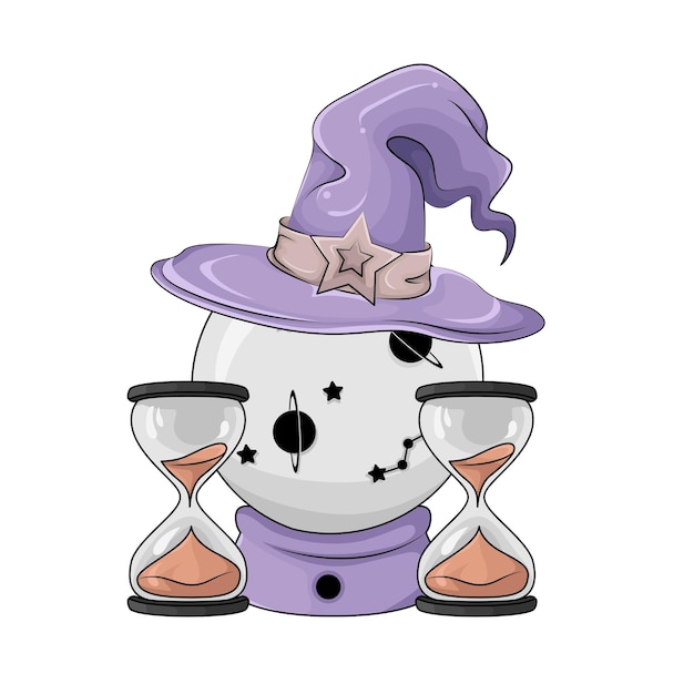 Vector illustration of spooky hat