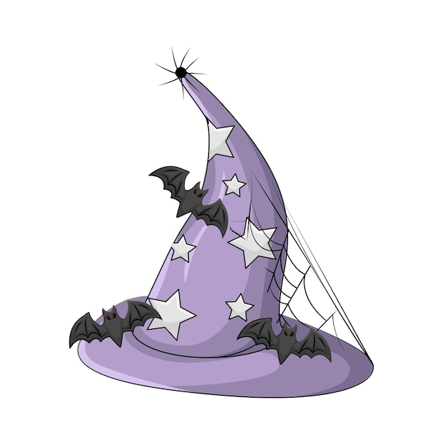 Vector illustration of spooky hat