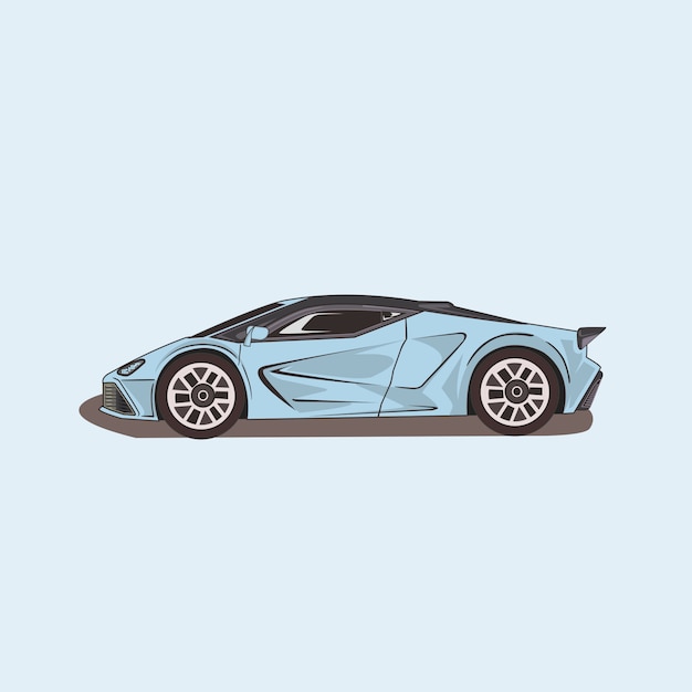 Illustration of sport car