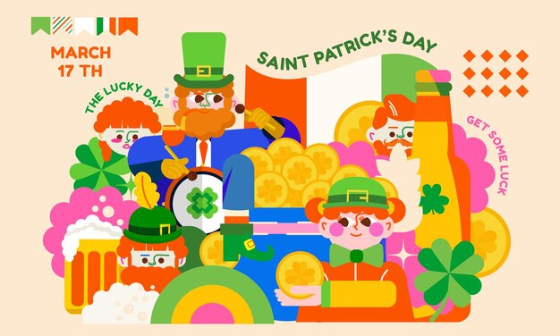 Illustration for st patrick's day banner