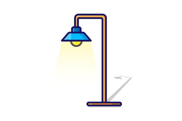 Illustration of a street light cartoon icon vector white background
