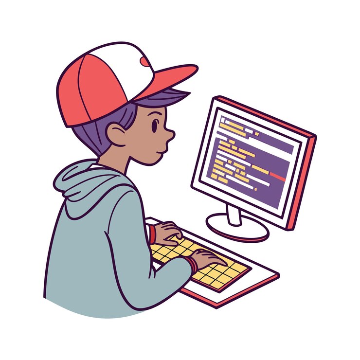 Vector illustration of student activity