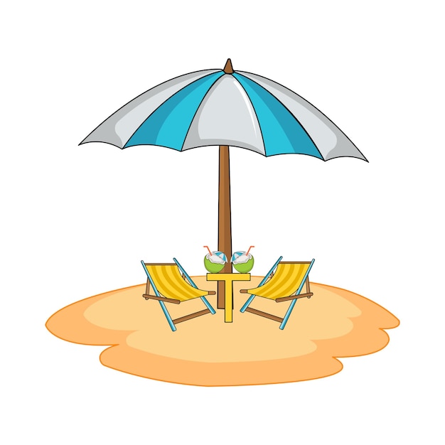 Vector illustration of summer