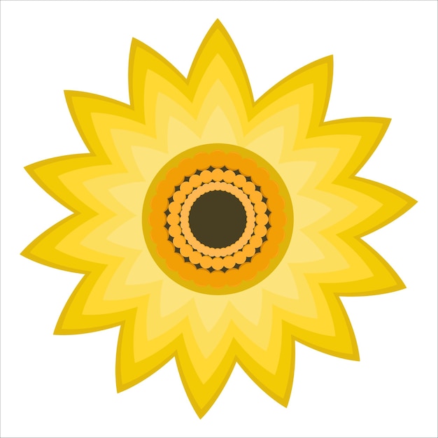 Illustration of sunflower