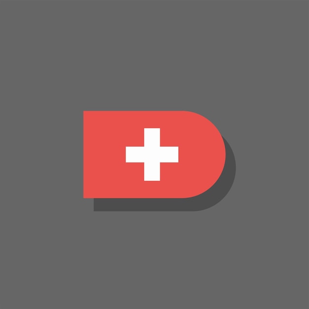 Illustration of Switzerland flag Template