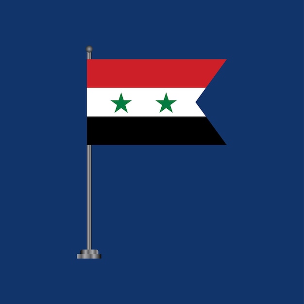 Illustration of Syria flag Template