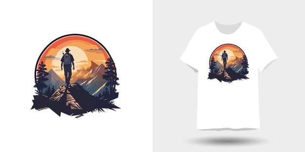 Vettore illustrazione t-shirt design