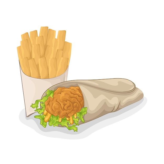 Illustration of tacos