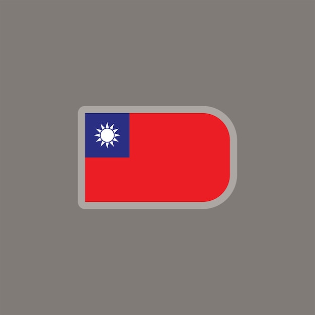 Illustration of Taiwan flag Template