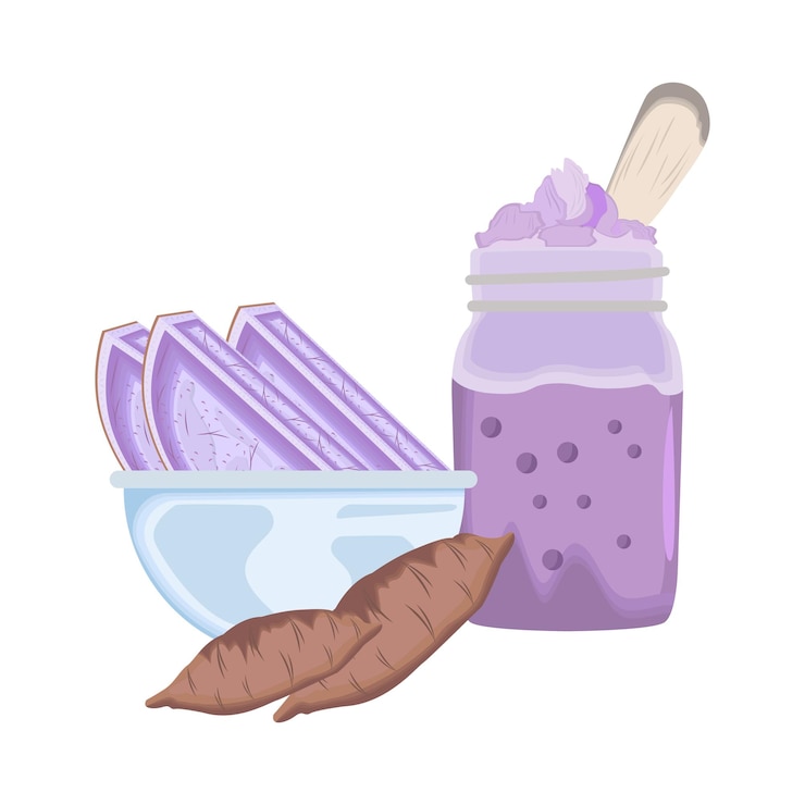 Vector illustration of taro