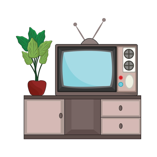 illustration of television