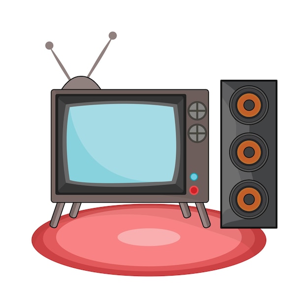 illustration of television