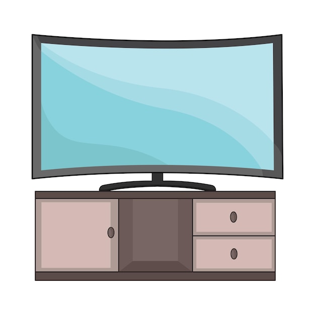 Vector illustration of television