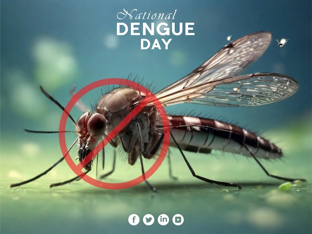 Vettore un modello di illustrazione realizzato per la giornata mondiale della dengue