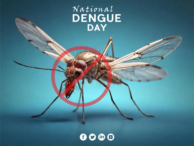 Vettore un modello di illustrazione realizzato per la giornata mondiale della dengue