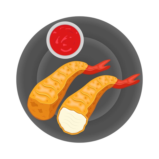 Premium Vector | Illustration of tempura
