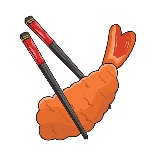 Vector illustration of tempura