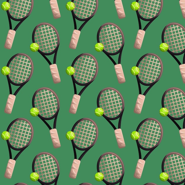 Vector illustration of a tennis racket pattern