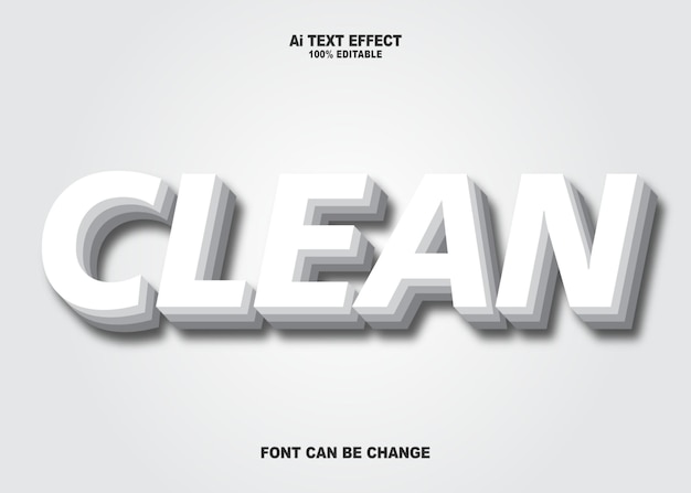 Illustration Text Effect Modern Style