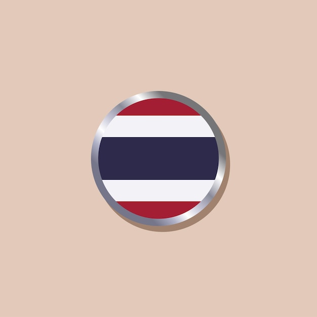 Illustration of Thailand flag Template