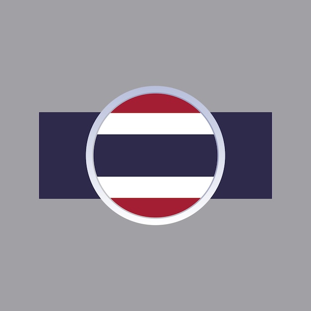 태국 국기 템플릿의 그림