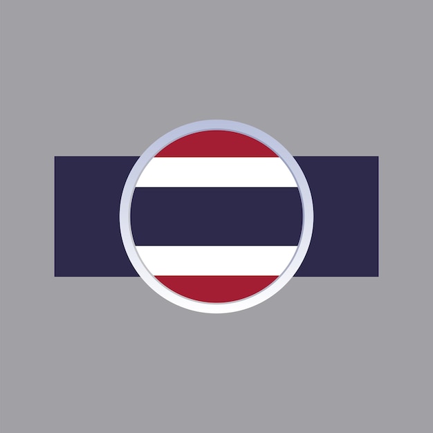 Illustration of Thailand flag Template