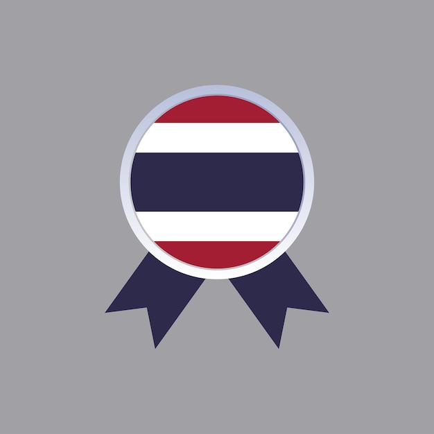 Vector illustration of thailand flag template