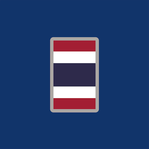 Illustration of thailand flag template