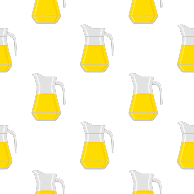 Illustration on theme big colored lemonade in glass jug