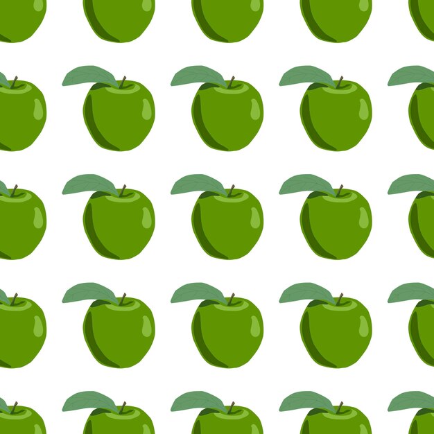 Illustration on theme big colored seamless apple