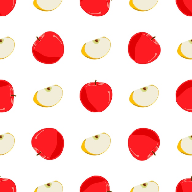 Illustration on theme big colored seamless apple