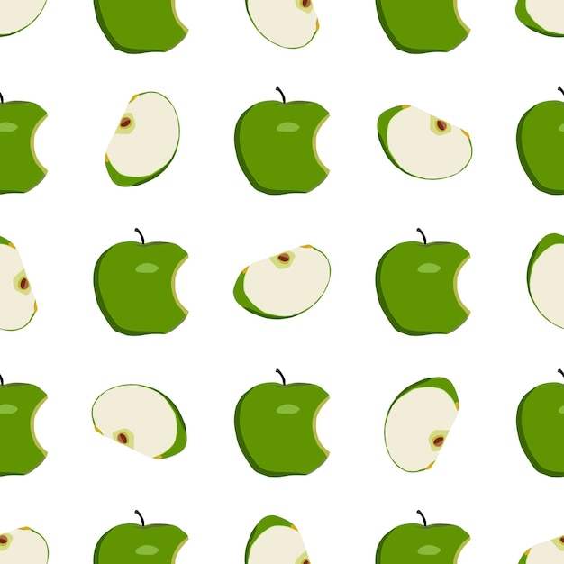 Illustration on theme big colored seamless apple