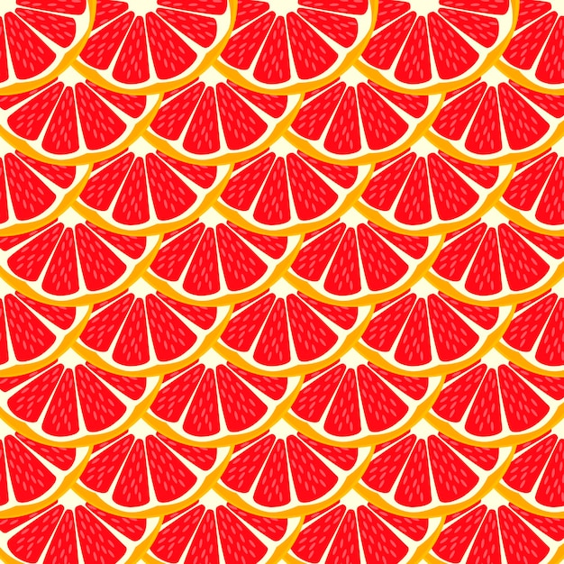 Illustration on theme big colored seamless grapefruit