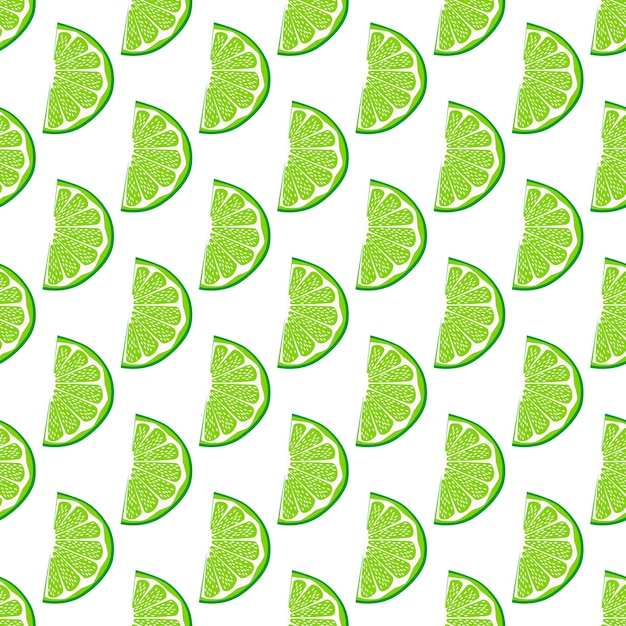 Illustration on theme big colored seamless green lime