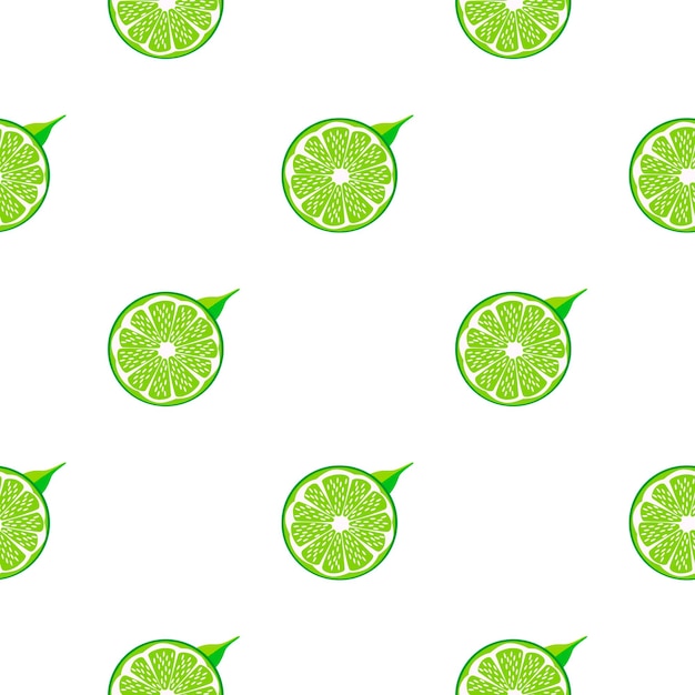 Illustration on theme big colored seamless green lime